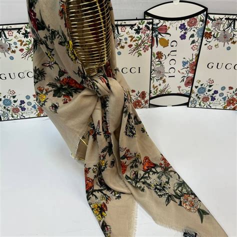 платок gucci оригинал|Gucci Платок из шелка с принтом GG Flora.